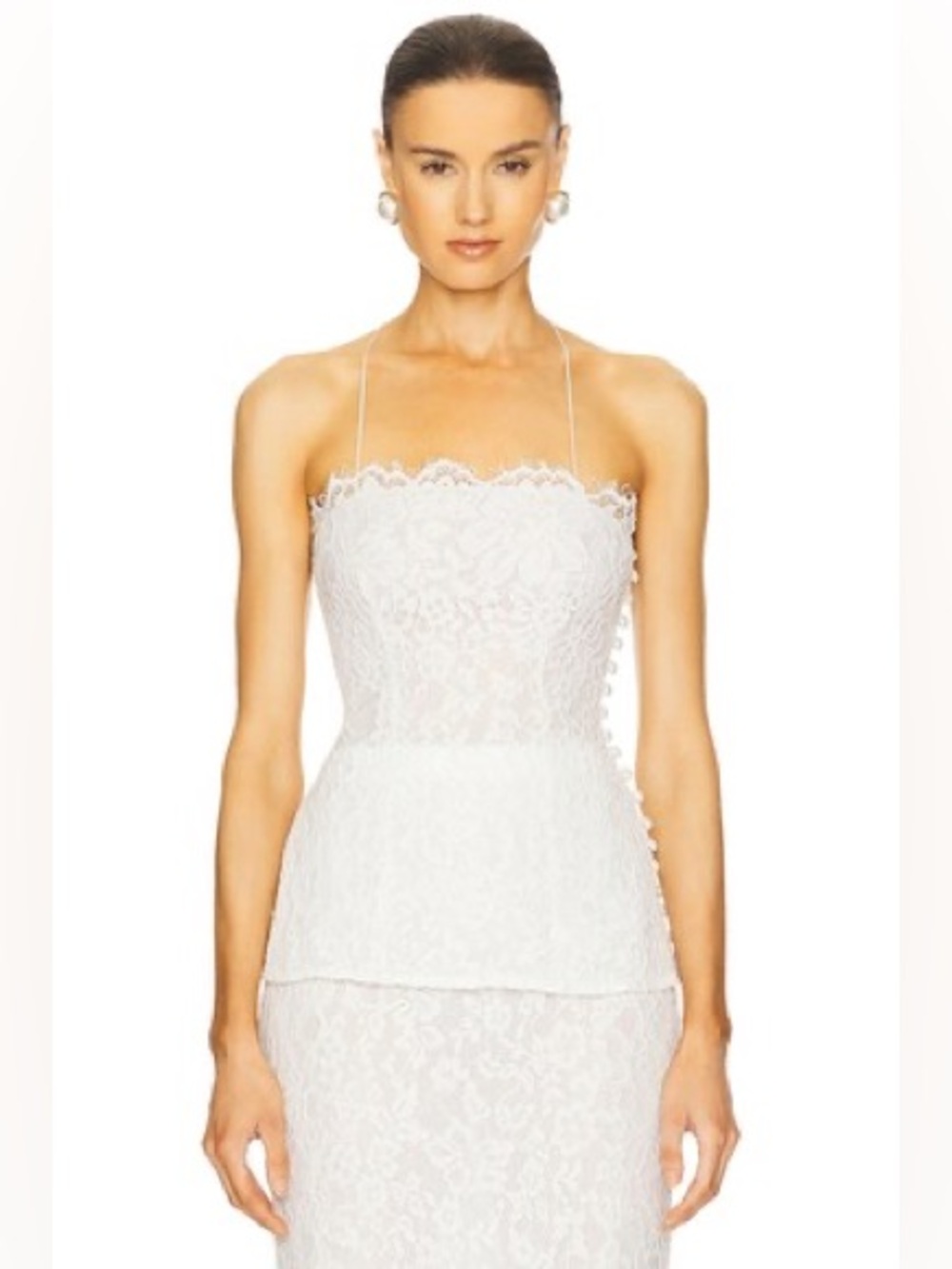 Helsa 
The Forever Audrey Lace Camisole in White